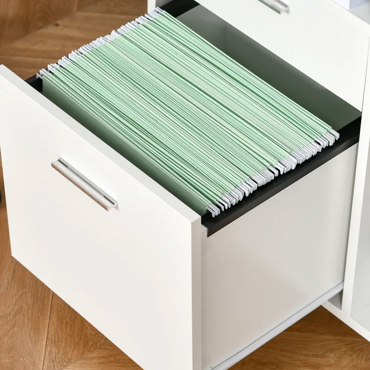 Mobile Office Filing Cabinet with Drawers view 3