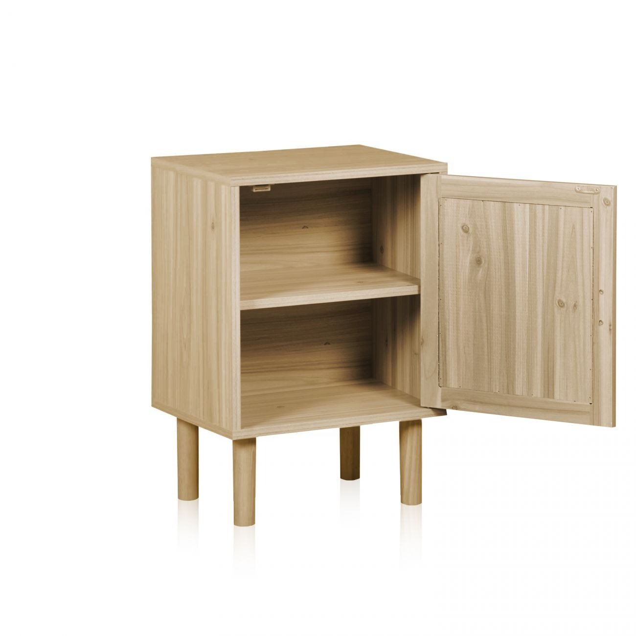 Rattan Door Nightstand view 3