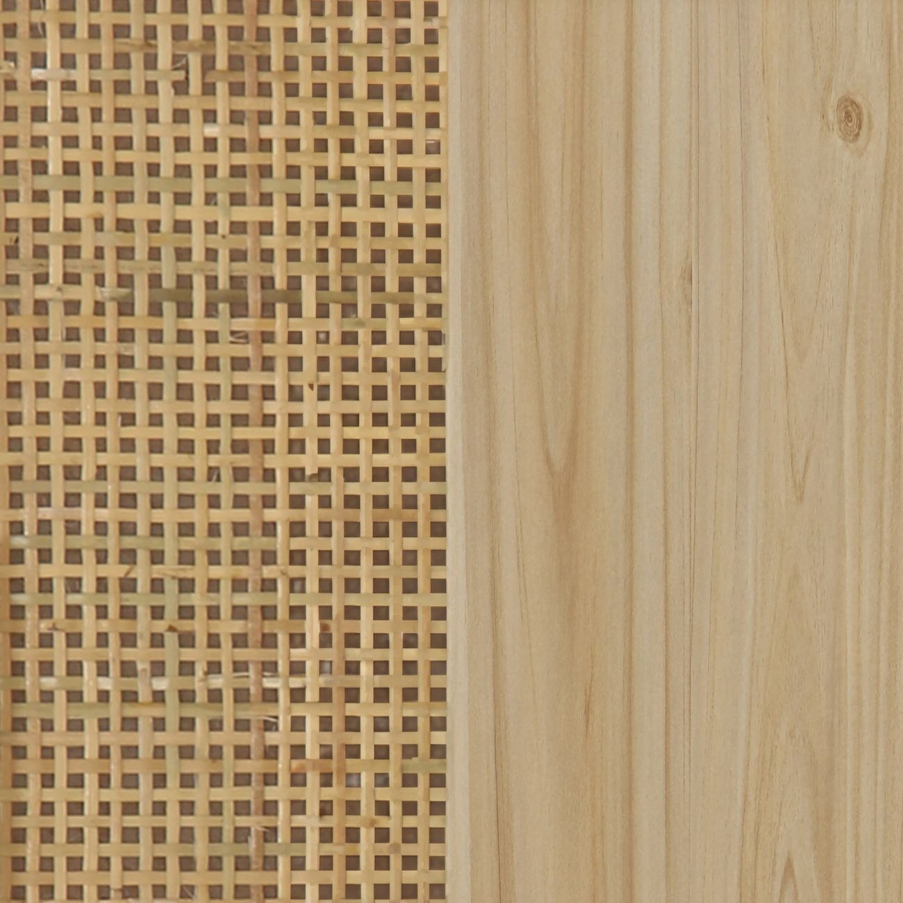 Rattan Door Nightstand view 4