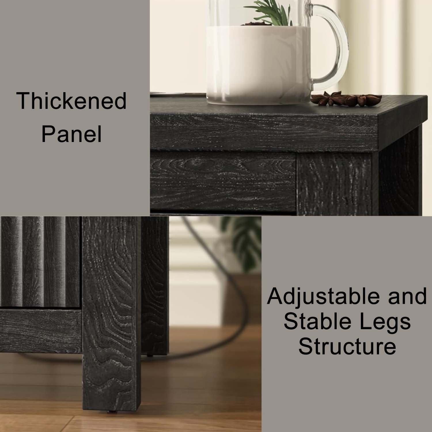 Nightstand with Door view 2