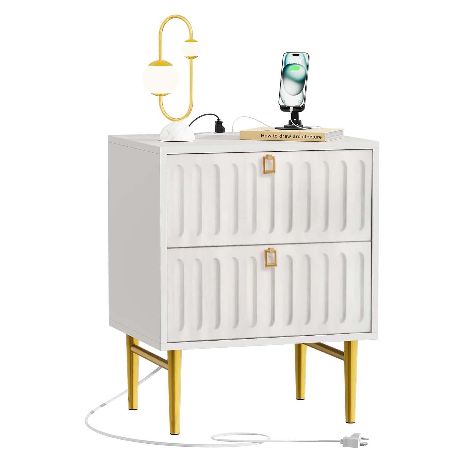 Nightstand with Charging Station view 2