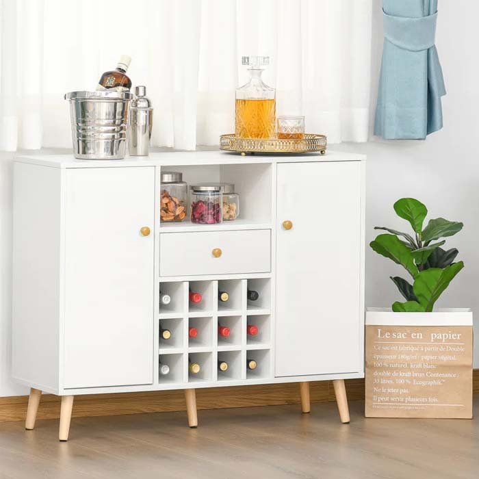Sideboard with Wine Rack and Drawer