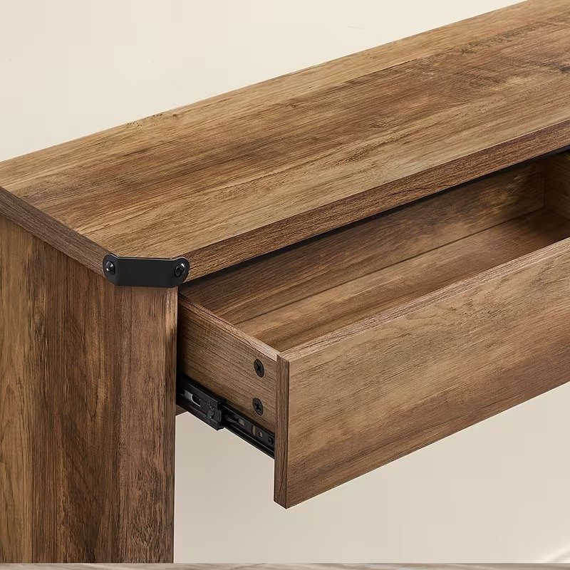 Rustic Console Table with Drawers view 3