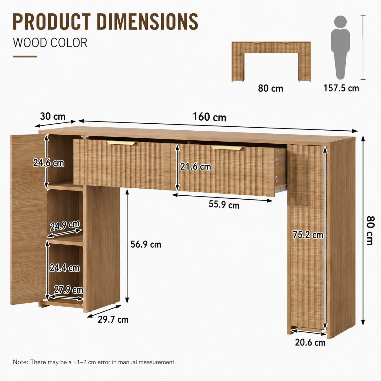 Wrapped Console Table Storage Drawers view 3