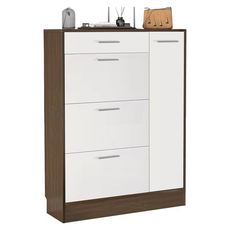 Tilt-Out Shoe Cabinet with Drawer view 2
