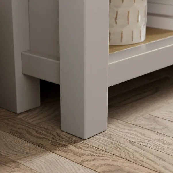 TV Stand With Door TWO Tone Gray OAK view 5