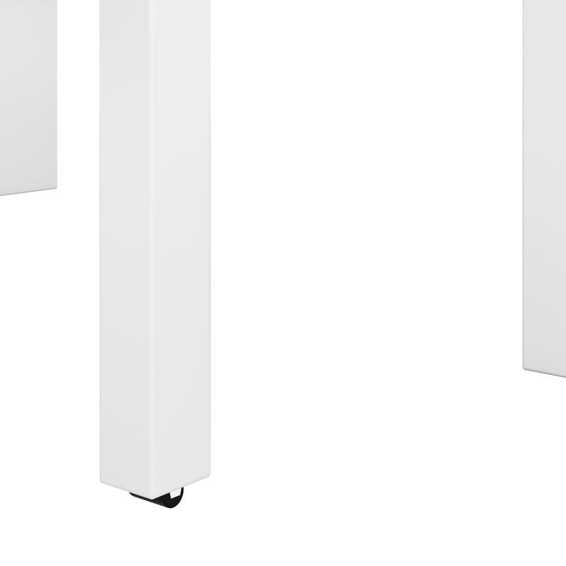 Extendable Vanity Table 2 Drawers Upper Shelf view 3